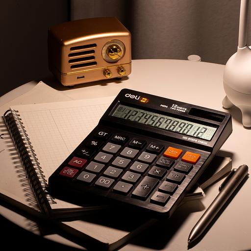 Калькулятор настольный Deli EM01420 черный 12-разр. фото 9