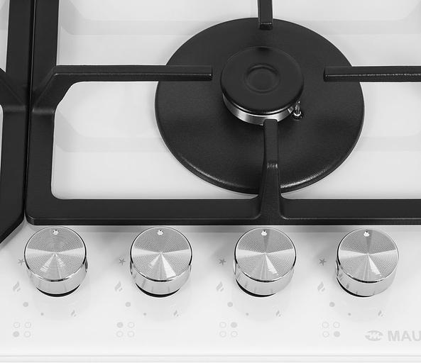 Газовая варочная поверхность Maunfeld EGHG.64.43CW\G белый фото 5