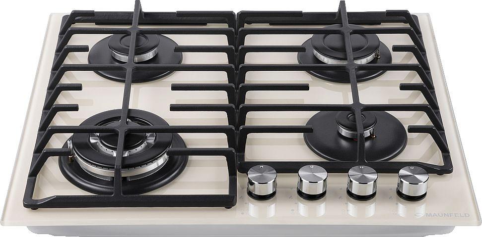 Газовая варочная поверхность Maunfeld EGHG.64.63CBG/G бежевый фото 4