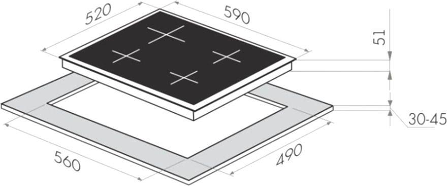 Газовая варочная поверхность Maunfeld EGHG.64.63CBG/G бежевый фото 9