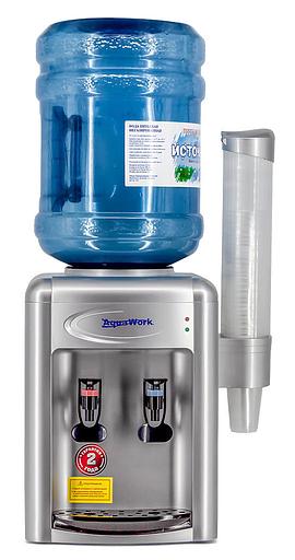 Кулер Aqua Work 0.7-TDR настольный электронный серебристый фото 4