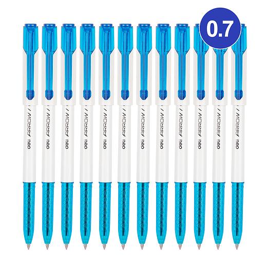 Ручка шариковая Deli EQ23-BL 0.7мм белый синие чернила (1шт) фото 2