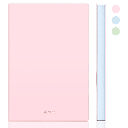 Блокнот Deli 22283LT-PINK 210х143мм искусст. кожа 96л светло-розовый фото 1