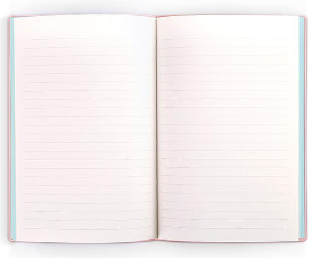 Блокнот Deli 22283LT-PINK 210х143мм искусст. кожа 96л светло-розовый фото 2