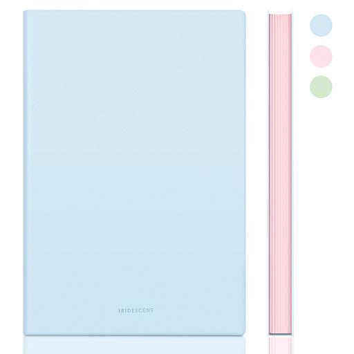 Блокнот Deli 22283LT-BLUE 210х143мм искусст. кожа 96л голубой фото 1