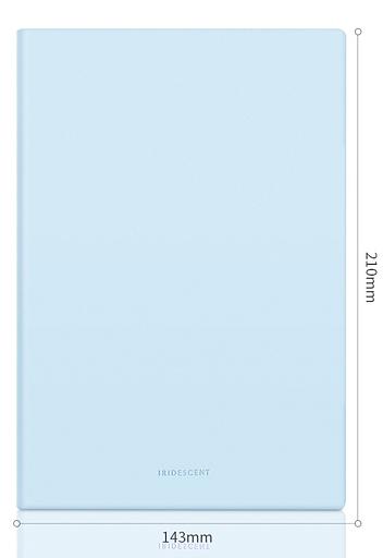 Блокнот Deli 22283LT-BLUE 210х143мм искусст. кожа 96л голубой фото 3