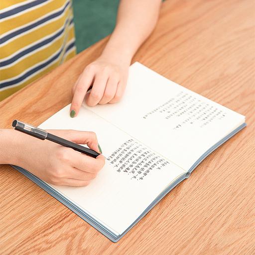 Блокнот Deli 22284BLUE 210х143мм искусст. кожа 96л синий фото 4