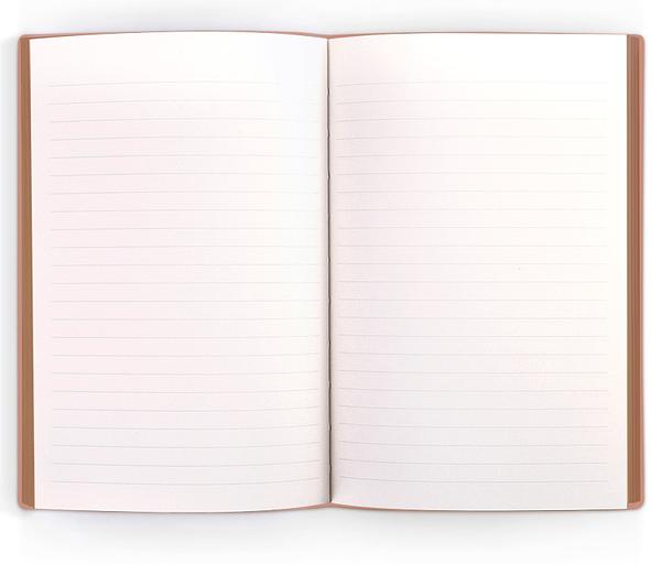 Блокнот Deli 22284BROWN 210х143мм искусст. кожа 96л коричневый фото 3