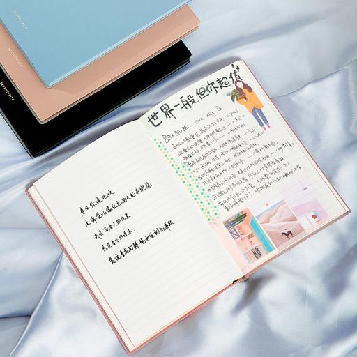 Блокнот Deli 22290PINK 210х143мм искусст. кожа 112л розовый фото 4