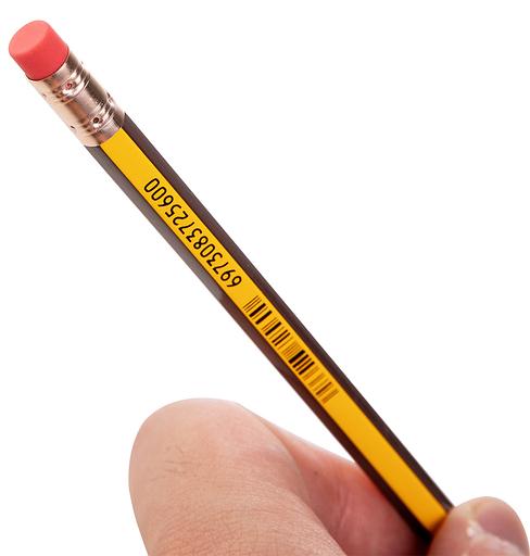 Карандаш чернографит. Deli EC004-2B 2B шестигран. ластик коробка картонная (12шт) фото 4