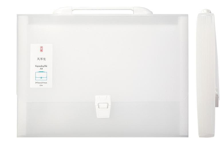 Папка-портфель Deli 5880 на кнопке 13 отдел. A4 полипропилен ассорти фото 1