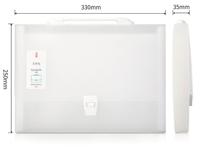 Папка-портфель Deli 5880 на кнопке 13 отдел. A4 полипропилен ассорти фото 2