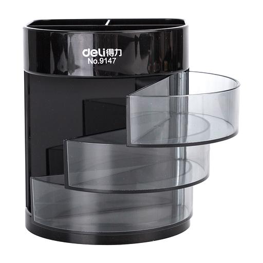 Настольный набор Deli E38253 (12 предметов) пластик черный фото 1