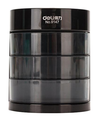 Настольный набор Deli E38253 (12 предметов) пластик черный фото 8