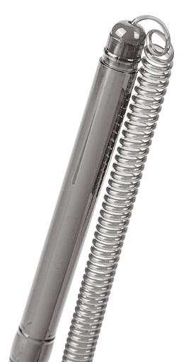 Ручка шариковая Deli EQ50-BK авт. на подставке 0.7мм резин. манжета черный/прозрачный черные чернила (1шт) фото 4