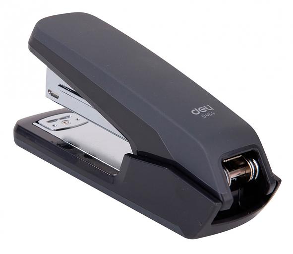 Степлер настольный Deli E0464BLACK Exceed 24/6 26/6 (25листов) черный 100скоб металл/пластик коробка фото 7