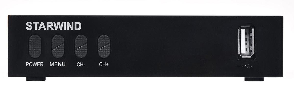 Ресивер DVB-T2 Starwind CT-220 черный фото 1
