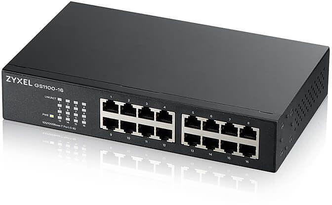 Коммутатор Zyxel GS1100-16-EU0103F 16G неуправляемый фото 3