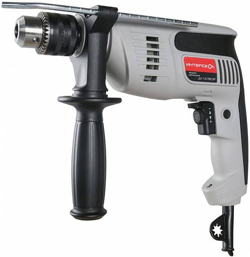 Дрель ударная Интерскол ДУ-13/780ЭР 780Вт патрон:кулачковый реверс фото 3