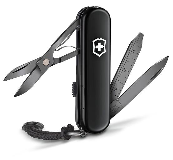 Нож перочинный Victorinox Signature Lite Onyx Black (0.6226.31P) 58мм 8функций черный подар.коробка фото 1