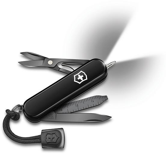 Нож перочинный Victorinox Signature Lite Onyx Black (0.6226.31P) 58мм 8функций черный подар.коробка фото 2
