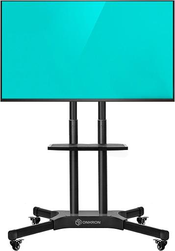 Подставка для телевизора Onkron TS1351 черный 40"-65" макс.45.5кг напольный мобильный фото 1