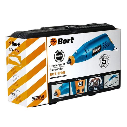 Гравер Bort BCT-170N 170Вт насадок:60 кейс фото 5