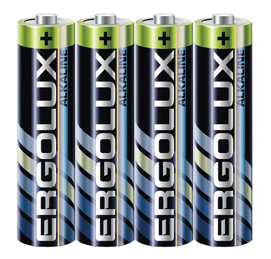 Батарея Ergolux Alkaline LR03 SR4 AAA 1250mAh (4шт) спайка фото 1