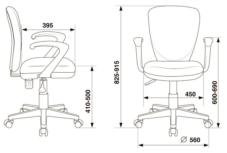 Кресло детское Бюрократ KD-W10AXSN красный 26-22 крестовина пластик пластик белый фото 5
