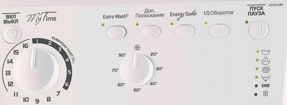 Стиральная машина Indesit EWSB 5085 CIS класс: A загр.фронтальная макс.:5кг белый фото 5