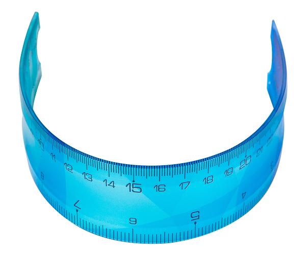 Линейка Deli EH651 пластик дл.30см ассорти гибкая/двухсторонняя шкала фото 7