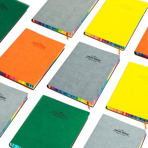 Блокнот Deli 3183GREY 205х143мм искусст. кожа 112л серый фото 2