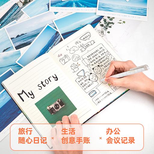 Блокнот Deli 3183GREY 205х143мм искусст. кожа 112л серый фото 5