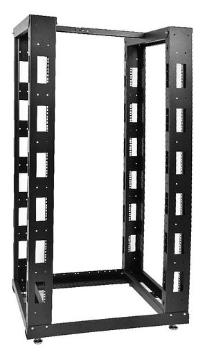 Стойка двухрамная ЦМО СТК-42.2-9005 42U 620ммX800мм направл.закл.гайки 350кг черный фото 4