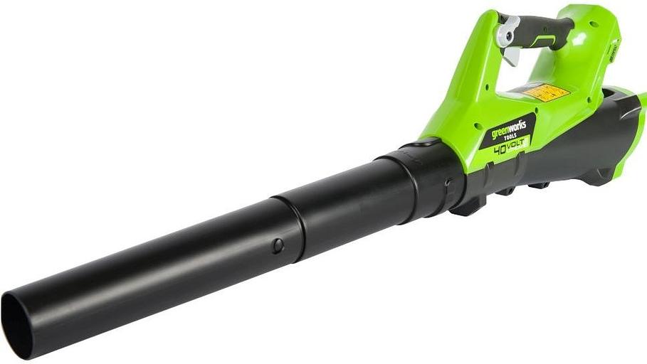Воздуходувка Greenworks G40ABK4 пит.:от аккум. зеленый/черный фото 1