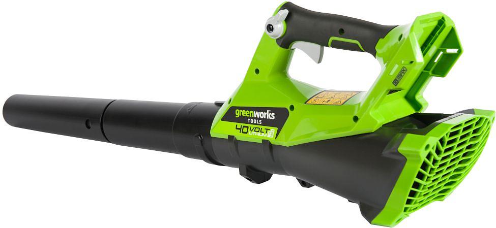 Воздуходувка Greenworks G40ABK4 пит.:от аккум. зеленый/черный фото 3