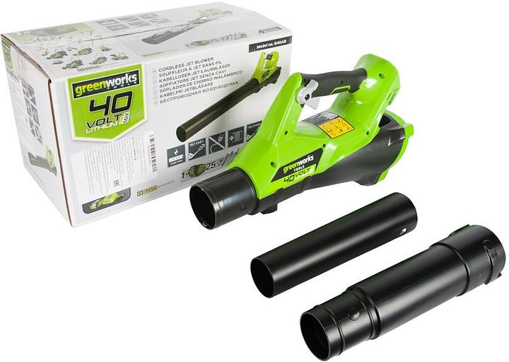 Воздуходувка Greenworks G40ABK4 пит.:от аккум. зеленый/черный фото 6