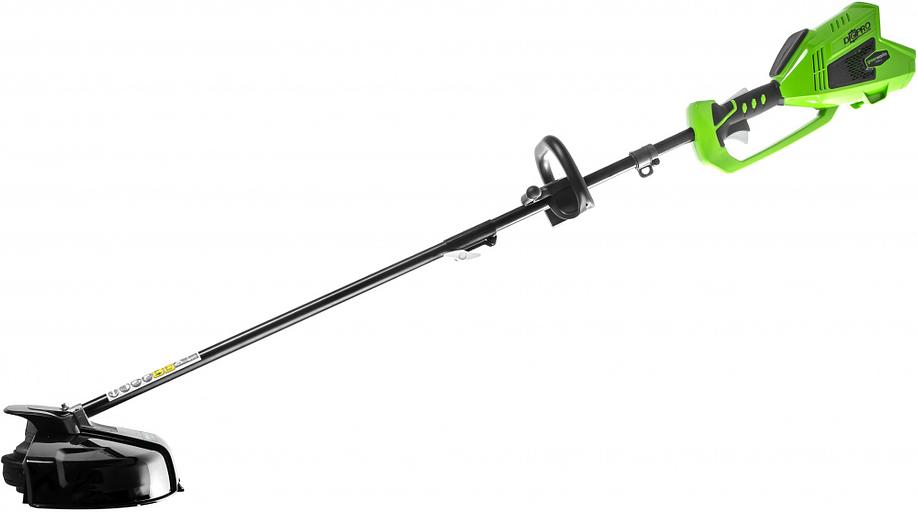 Триммер электрический Greenworks GD40BCK4 аккум. разбор.штан. реж.эл.:леска/нож фото 2