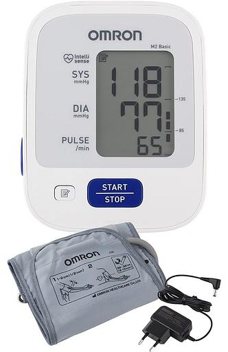 Тонометр автоматический Omron M2 Basic (HEM-7121-ARU) с адаптером фото 1