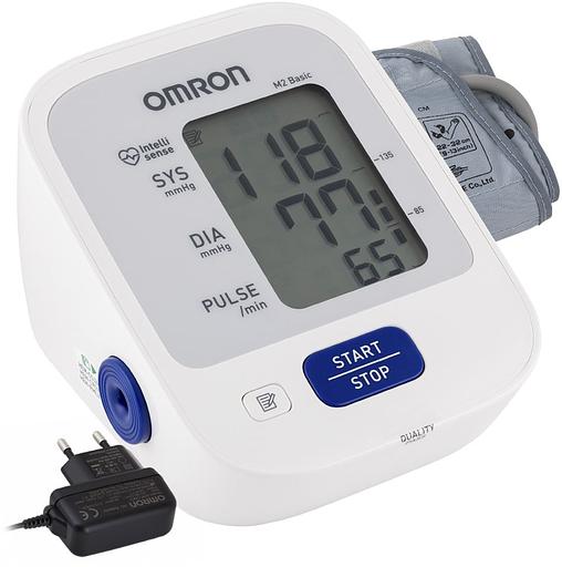 Тонометр автоматический Omron M2 Basic (HEM-7121-ARU) с адаптером фото 2