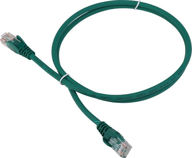 Патч-корд Lanmaster LAN-PC45/U5E-0.5-GN вилка RJ-45-вилка RJ-45 кат.5е 0.5м зеленый LSZH (уп.:1шт) фото 1
