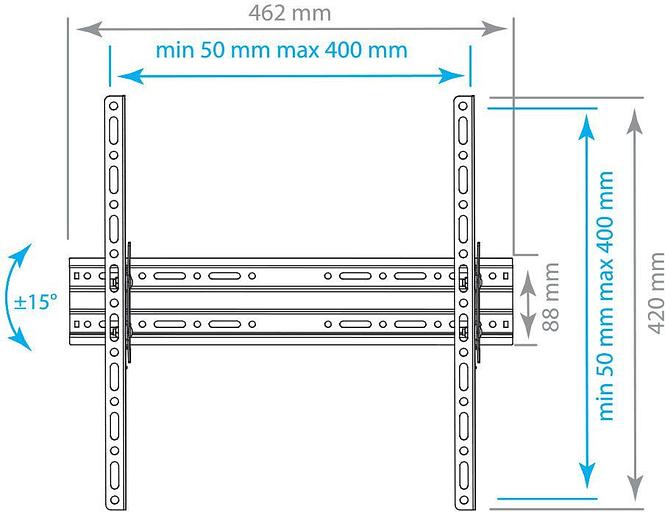 Кронштейн для телевизора Arm Media PLASMA-4 new черный 22"-65" макс.55кг настенный наклон фото 3