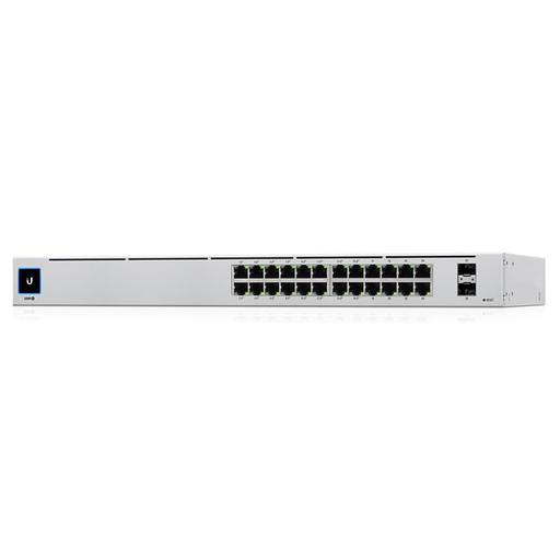 Коммутатор Ubiquiti USW-24-POE 2SFP+ 95W управляемый фото 1