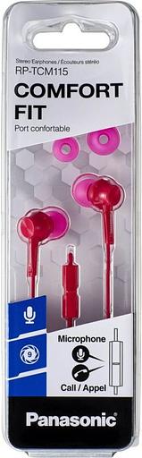 Гарнитура вкладыши Panasonic RP-TCM115GC 1.2м розовый проводные в ушной раковине (RP-TCM115GCP) фото 2