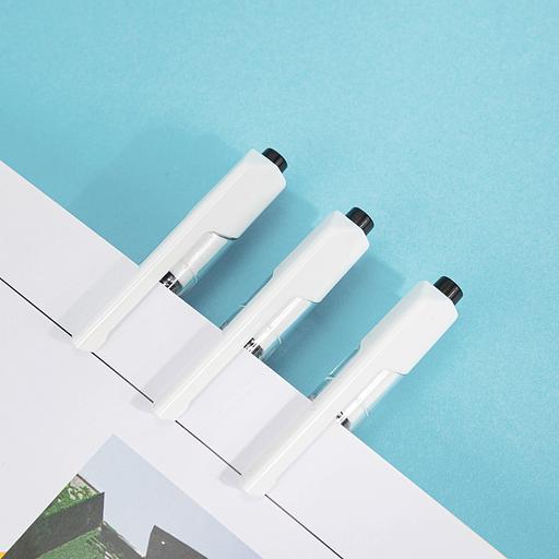 Ручка шариковая Deli EQ24-BK авт. 0.7мм прозрачный черные чернила фото 7