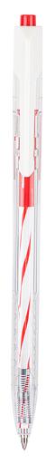 Ручка шариковая Deli EQ24-RD авт. 0.7мм прозрачный красные чернила фото 2