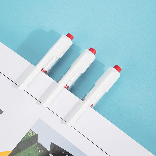 Ручка шариковая Deli EQ24-RD авт. 0.7мм прозрачный красные чернила фото 9