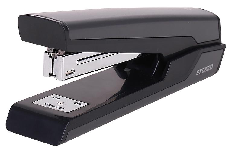 Степлер настольный Deli E0463Black Exceed 24/6 26/6 (25листов) черный 100скоб металл закрытый/открытый коробка фото 1