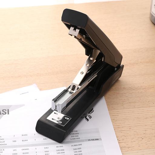 Степлер настольный Deli E0463Black Exceed 24/6 26/6 (25листов) черный 100скоб металл закрытый/открытый коробка фото 6