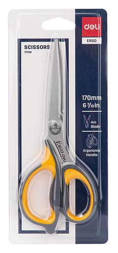 Ножницы Deli E77759 офисные 170мм ручки с резиновой вставкой сталь ассорти фото 8